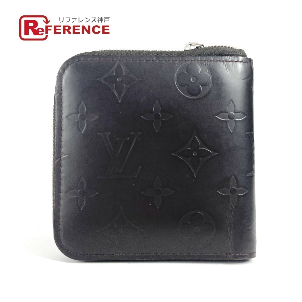 Louis Vuitton Glace Porte Bie Monnaie Zip Wallet Zipper Bi fold Brown